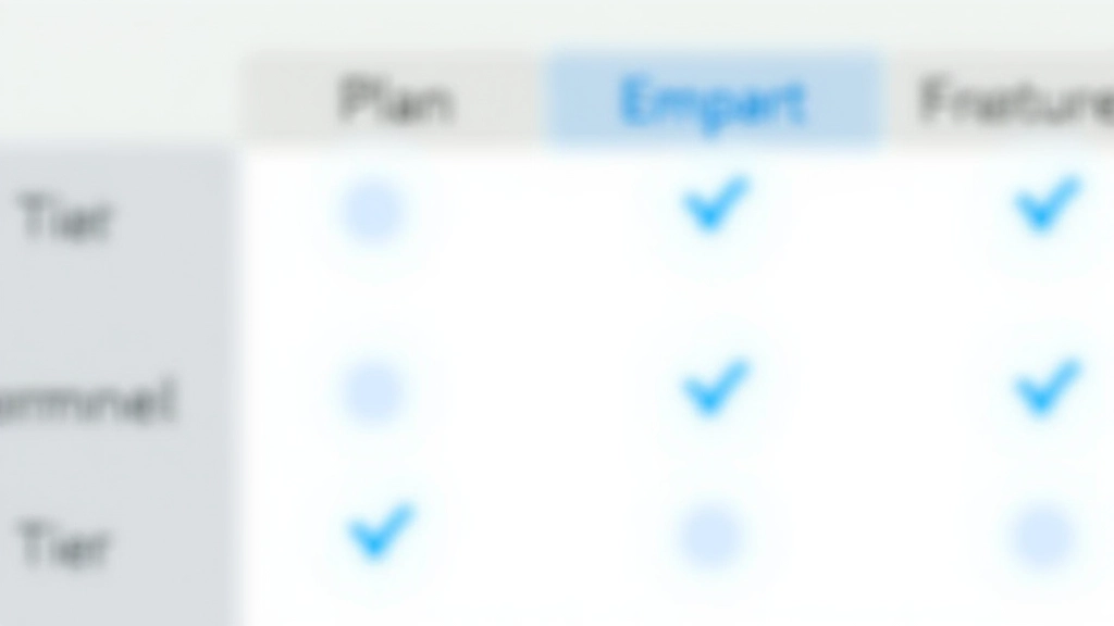 Feature-Vergleich mit Checkboxen